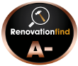 This logo indicates that a company has received RenovationFind's Bronze or A- rating.
