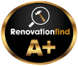 This logo depicts a company with Renovationfind's Gold or A+ rating.